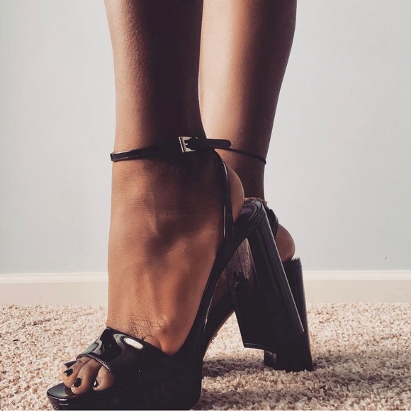 AUTHENTIC Prada ankle strap platform sandals (nordstom exclusive) - Picture 1 of 5